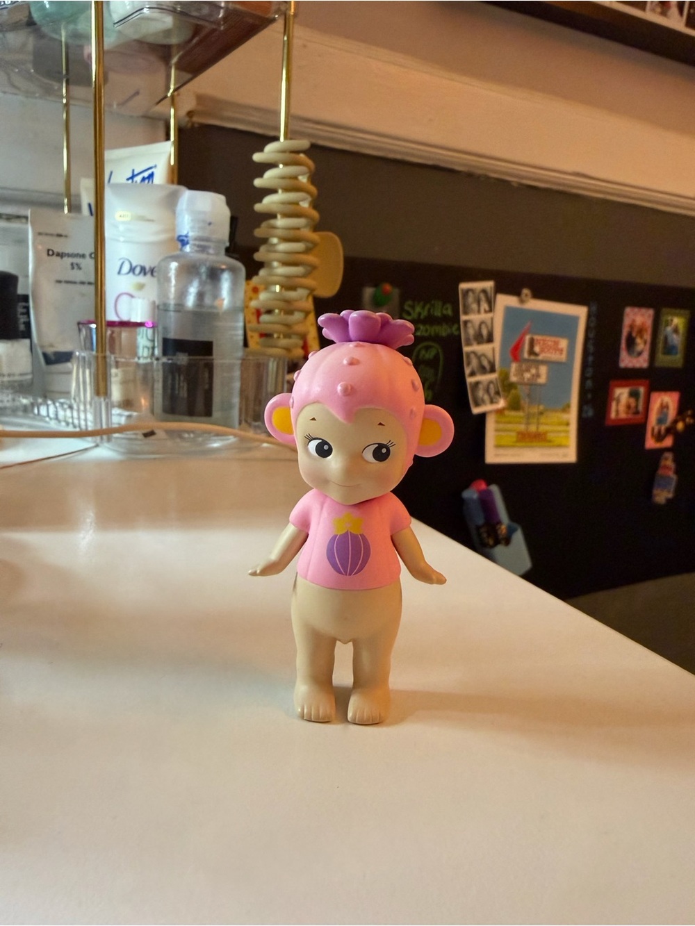 Sonny Angel Cactus Series Secret Pink Monkey Figure Hidden Rare Flower Art Toy